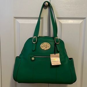 Emma Fox Bowler Satchel in clover.  New w/tags!